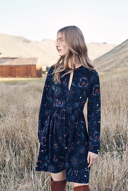 country road swing dress