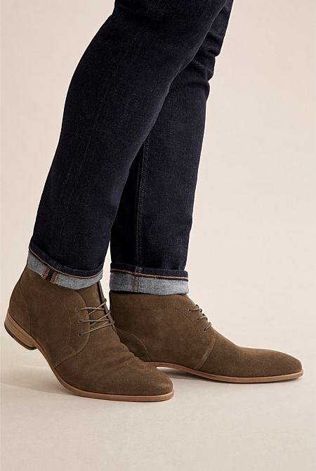 real suede desert boots